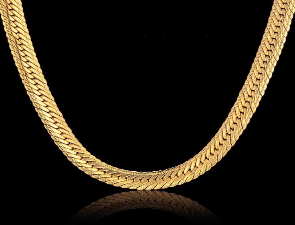 

whole Vintage Long Gold Chain For Men Hip Hop Chain Necklace 8MM Gold Color Thick Curb Necklaces Men039s Jewelry Colar Coll4884811
