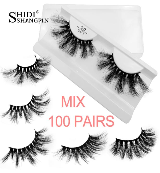 

whole bulk 25mm mink lashes 20304050100 pairs soft long false eyelashes natural fluffy fake eyelash extension eye makeup8868984