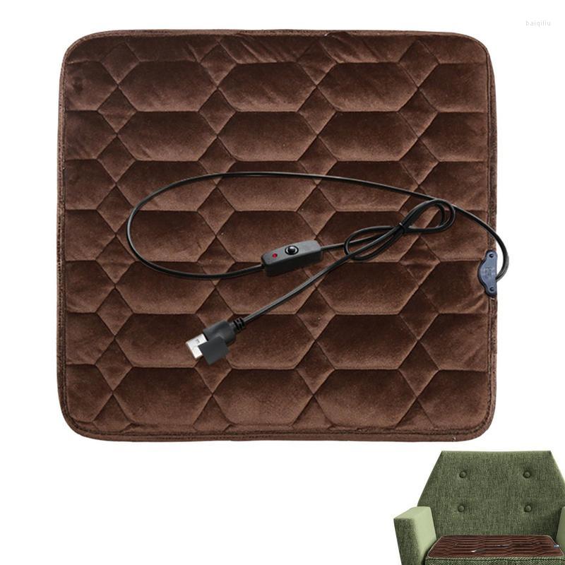 

Car Seat Covers Portable Heated Cushion Comfort Pad For Driver Universal 5V USB Heating Chair Mat Driving Office