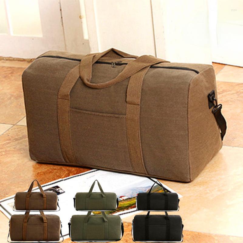 

Duffel Bags Men's Travel Tote Bag Hand Shoulder Short Haul Canvas Women's Large Capacity Cross-body Packs, Small black