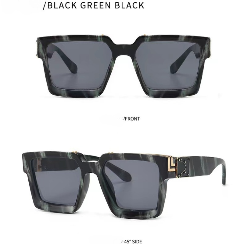 designer sunglassesColorful tortoiseshell panel gradient sunglasses large frame sunglasses polarized sunglasses for men&woman-image-873685824