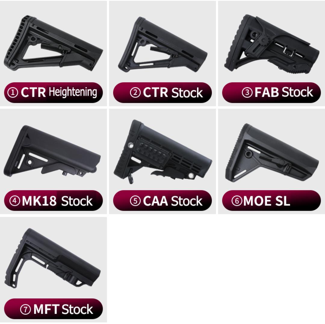 

High Quality Tactical Plastic Dropin Replacement Butt Stock Carbine Stock for AR15 M4 M16 Series8246180