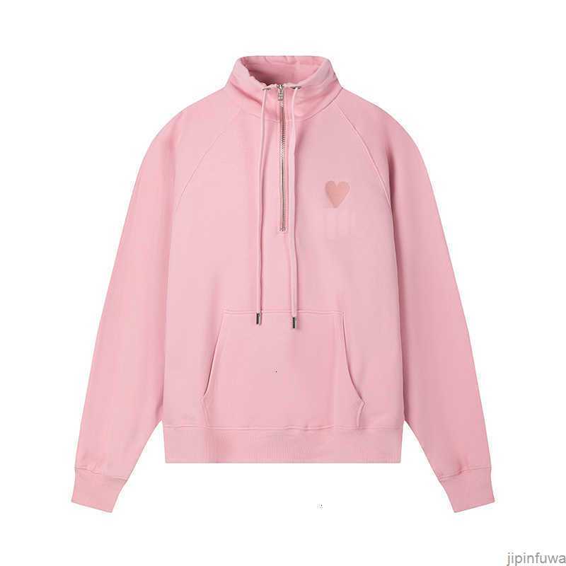 

Mens Hoodie Amis Paris Fashion Hoody Embroidered a Heart Pattern Winter Round Neck Jumper Couple Sweatshirts F06o