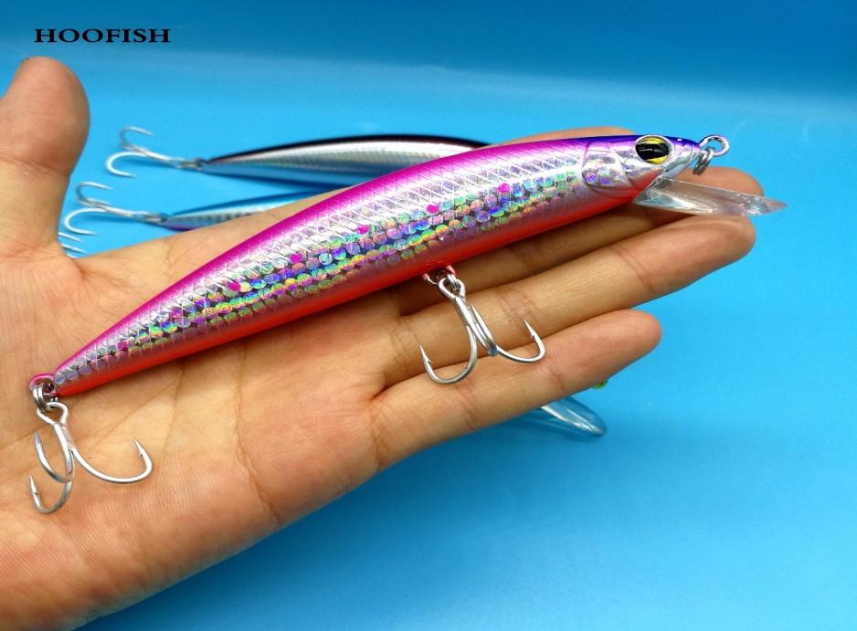 

HOOFISH 5pcsLot Sinking Minnow Fishing Lure 40g60g 5Colors Artificial Bait Sea Fishing Bait Hard Lure 2010303850860