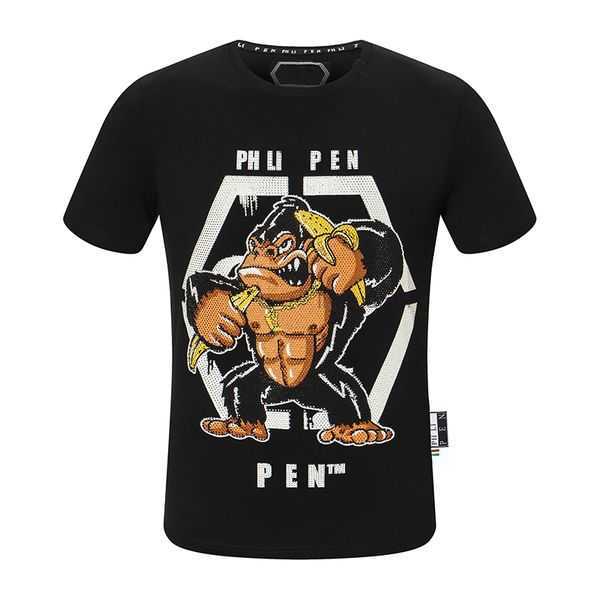 

Phillip Plain Fashion Mens Designer Shirt High Quality Letter Print Short Sleeve Round Neck Cotton Tees Size M-xxxl 6 QOX9, 9 #