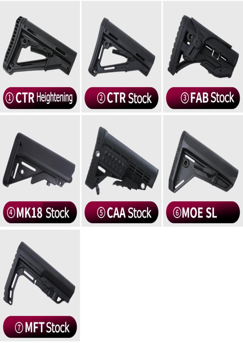 

High Quality Tactical Plastic Dropin Replacement Butt Stock Carbine Stock for AR15 M4 M16 Series5601118