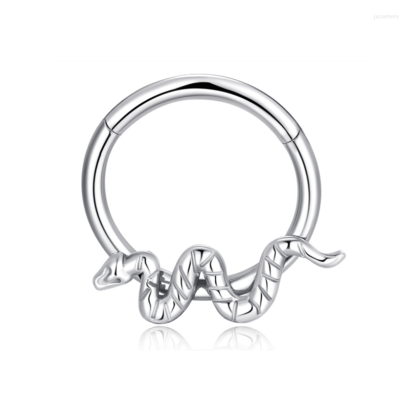 

Hoop Earrings Stainless Steel Snake Nose Punk Rings Fashion Cartilage Earring Unisex Trendy Jewelry Personalized Party Wholesale