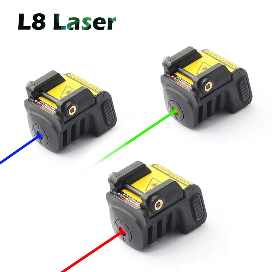 

LS-L8 Green/Red/Blue Rechargeable Pistol Laser Sight For Taurus G2C Glock 19 Mini g2c Hunting Gun Laser Red Dot Laser-Green, Customize