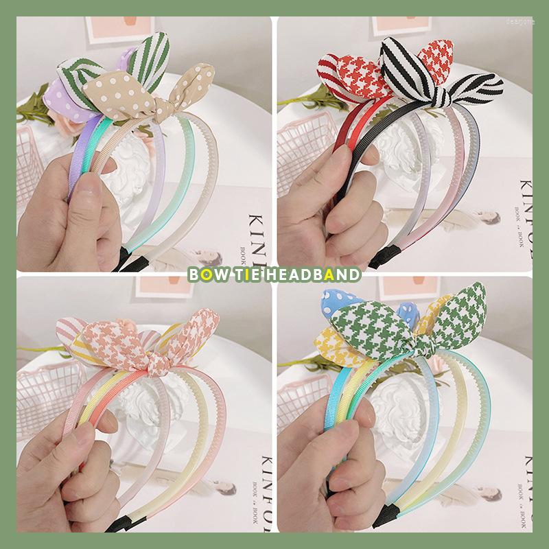 

Hair Accessories Bow Tie Lovely Candy Color Lattice Small Fresh Face Wash Facial Hoop. Baby Ties Bows, 15