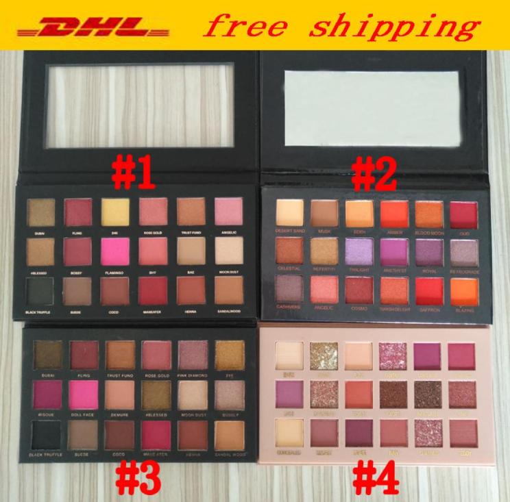

New Beauty Eye Makeup palette 18 colors Eyeshadow Palette matte shimmer Rose eye shadow paletes 4 styles DHL 4740373, Multi