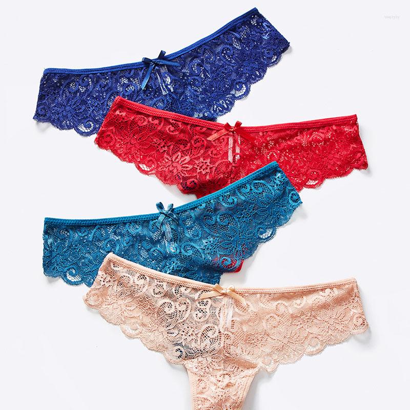 

Women's Panties 1Pcs Ladies Traceless Women's Thongs Breathable Women Briefs Western Style Pure Color Female Underpants, Red
