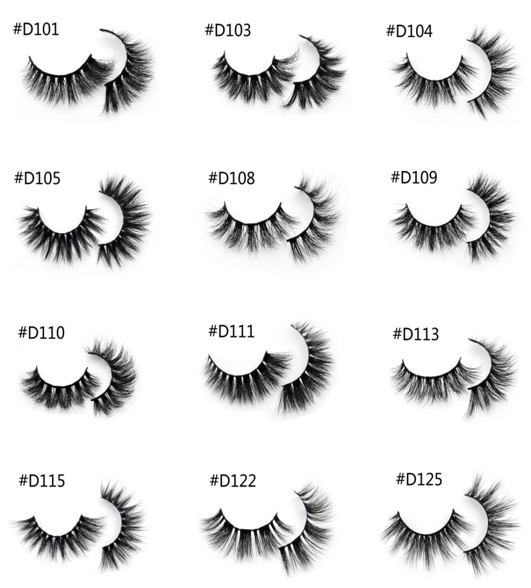 

3D Mink Lashes Handmade Full Strip Lashes Cruelty Luxury Mink Eyelashes Makeup Lash maquiagem faux cils9780120