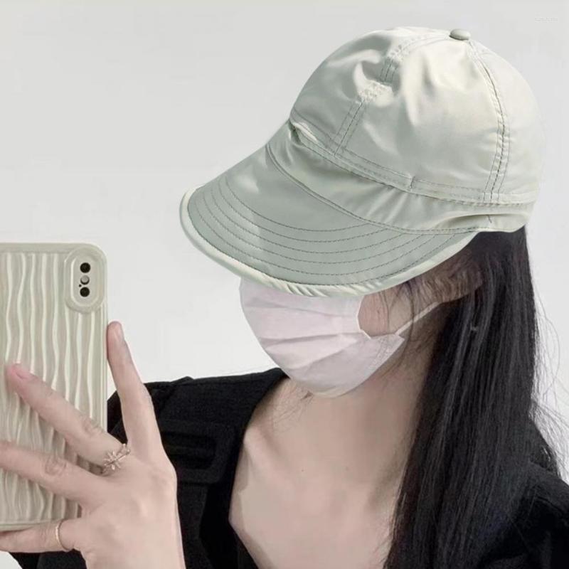 

Wide Brim Hats Women Sun Hat Lady Summer Visors Fisherman Outdoor Sunscreen Panama Fishing Caps, Black