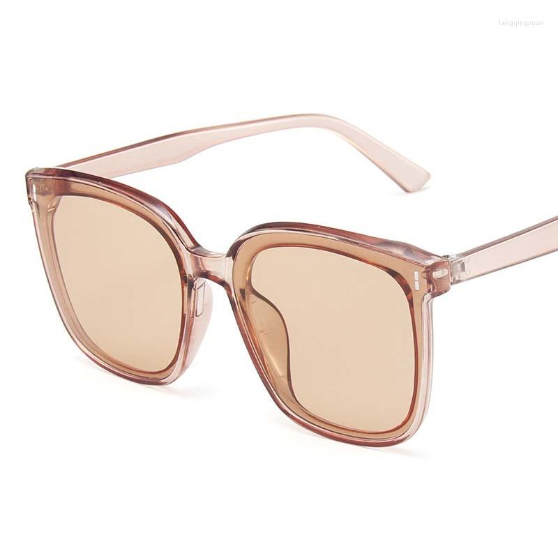 

Sunglasses Vintage Square Women Brand Designer Big Frame Sun Glasses Female Fashion Outdoors Travel Driving