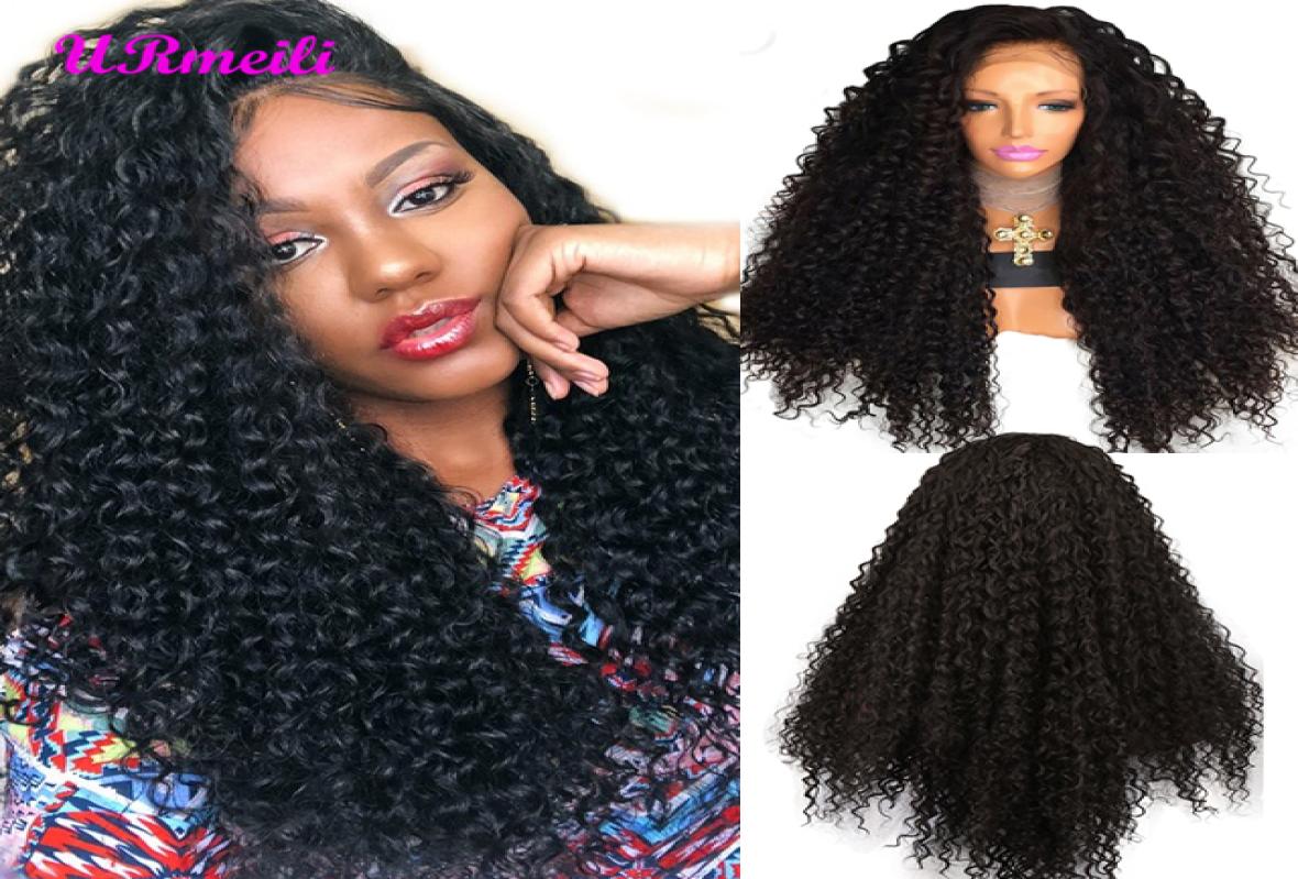 

Synthetic Lace Front Wigs Long Afro Kinky Curly Wigs For Women Black Heat Resistant With Baby Hair 180 Density Lace Front Wigs4120577
