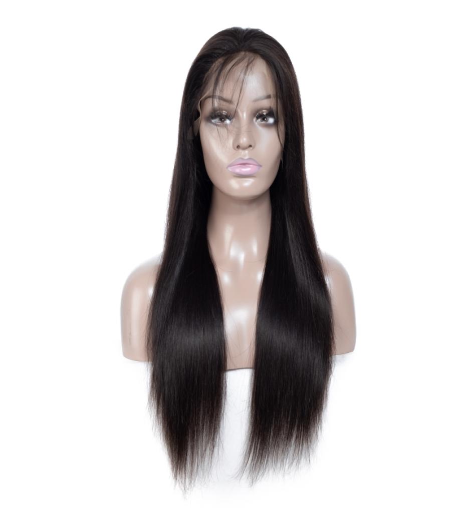 

Brazilian Virgin Hair Lace Front Wigs Straight Human Hair 1030inch Lace Wigs Natural Color With Baby Hair5880317