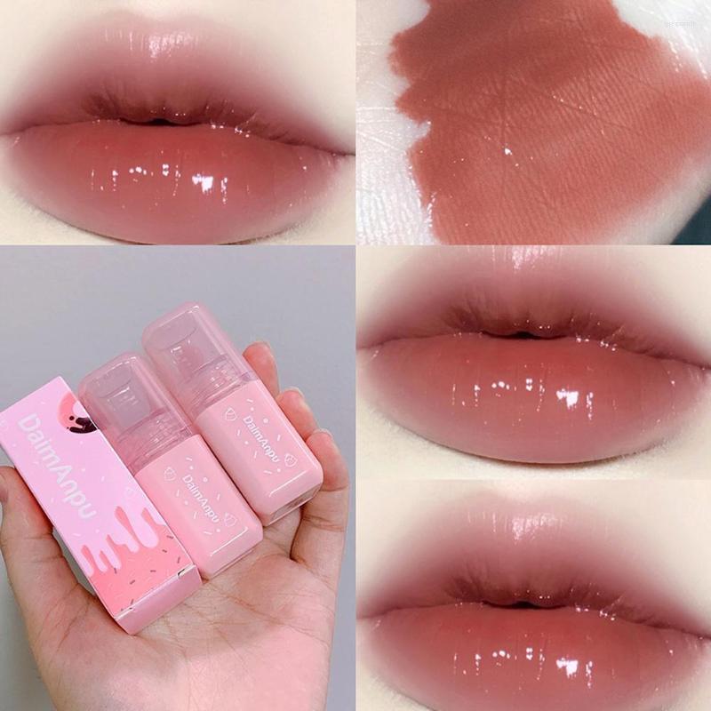 

Lip Gloss Transparent Mirror Water Long Lasting Moisturizing Makeup And Light High Lipstick Liquid Tint Mud Smooth Glos H6L8