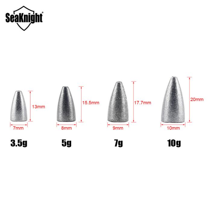 

Fishing Gear Lead Sinker 10PCSlot 35g 5g 7g 10g Lead Material Bullet Hollow Solid Sinker Conical Shape Saltwater Accessories5803917