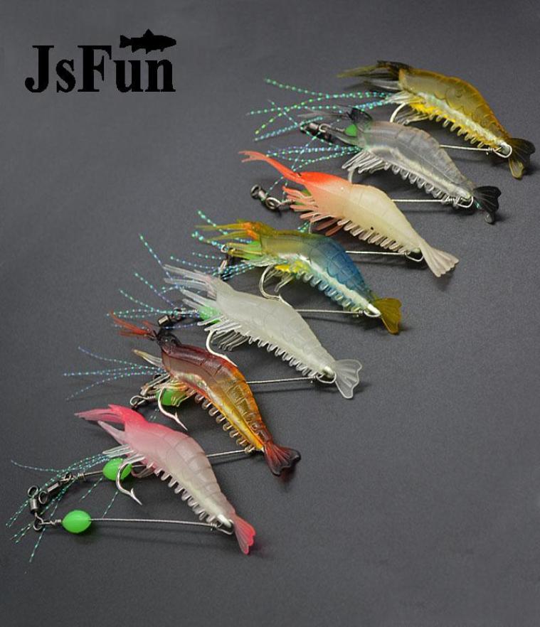 

7pcslot Fishing Lures Luminous Shrimp Lures Soft Lures 8cm 5g 7 Color Artificial Baits Carp Fishing Tackle FU4025922713