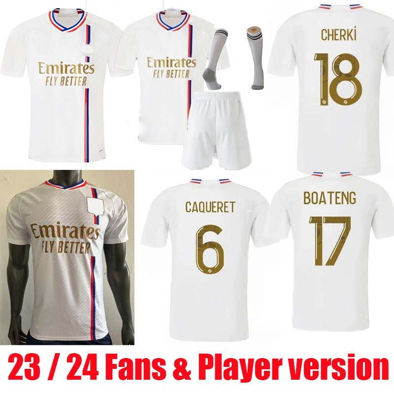 

23 24 Maillot Lyon Soccer Jerseys 2023 2024 home away third player Olympique Lyonnais OL football shirts TRAORE MEMPHIS men kids kits equipment football shirt, 23 24 home