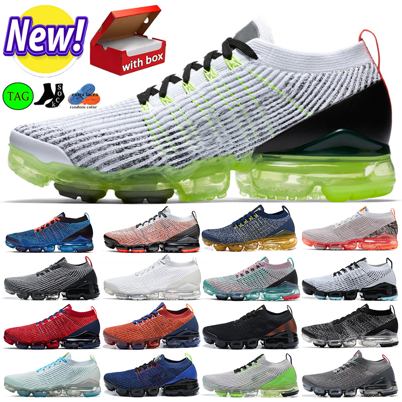 

With box 3.0 plus Fly knit cushion men women running shoes Triple black white Oreo Laser Fuchsia Pink Rose Electric Green sport sneakers mens trainer, #6 36-40 laser orange