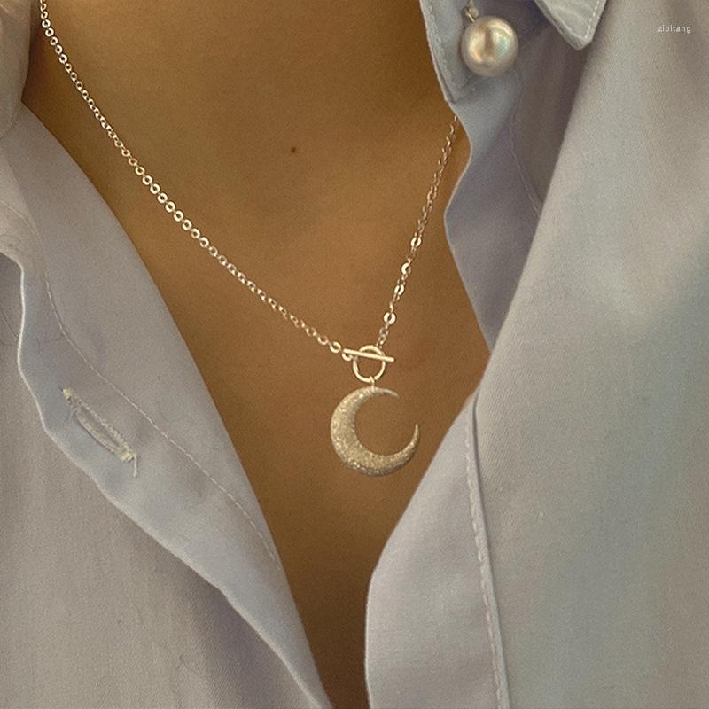 

Pendant Necklaces CDJAIME 2023 Shiny Meniscus Necklace For Women