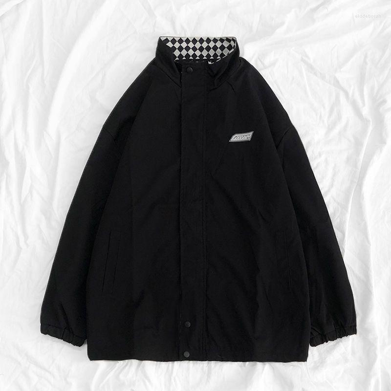 

Women's Jackets Deeptown Vintage Bomber Jacket Women Oversized Harajuku Fashion Y2k Streetwear Track Outdoor Windbreakers Japanese Style, Black