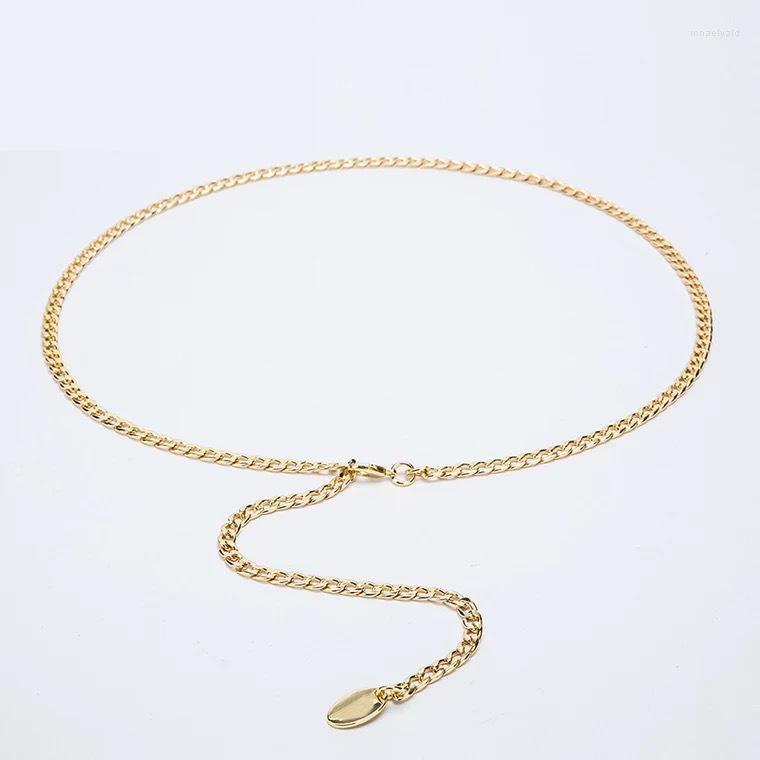 

Belts Metal Waist Chain Fashion Belt Versatile Pendant Silver Women's Designer For Women