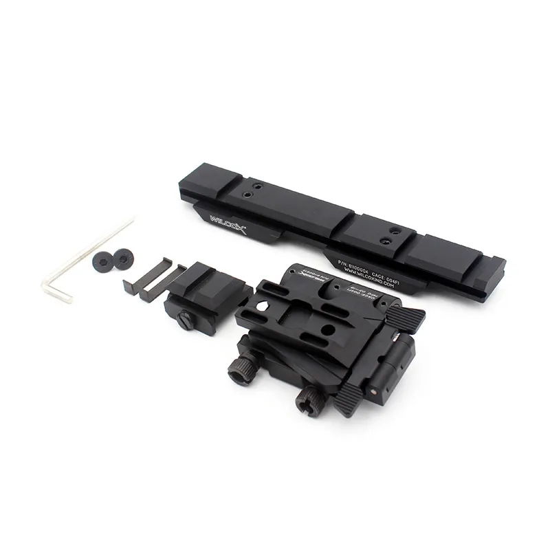 

Evolution Gear Airsoft G33 G43 558 Mount Ring For Scope Sight Picatinny Adapter Rollover bracket Tactical Side Flip Mount-Black, Customize