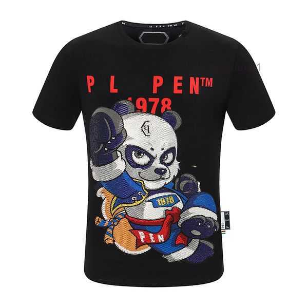 

Phillip Plain Summer Men's T-shirts Fashion Designer Shirts for Men Tops Qp Letter Embroidery Mens Women Clothing Short Sleeved Tees 6 71L5, 15 #