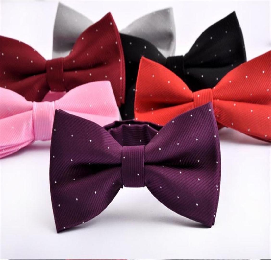 

man bow tie silver dot bowknot men039s butterfly suit accessories neckwear for men spot black bowtie 2pcslot9868129