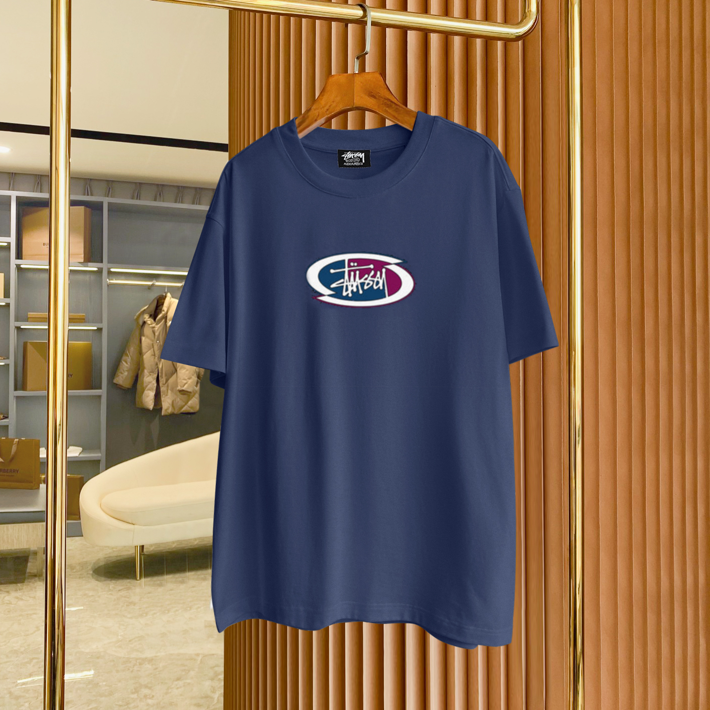 

Men's Plus Tees & Polos Round neck embroidered and printed polar style summer wear with street pure cotton 1sdd1e