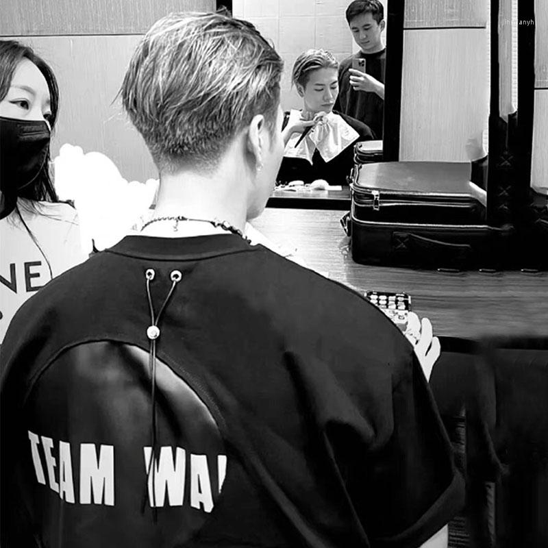 

Men's T Shirts TEAM WANG DESIGN BALLOON T-SHIRT 2023 Summer Retro JACKSON Harajuku Loose Shirt Mens Couple Streetwear Vintage Tshirt, Black