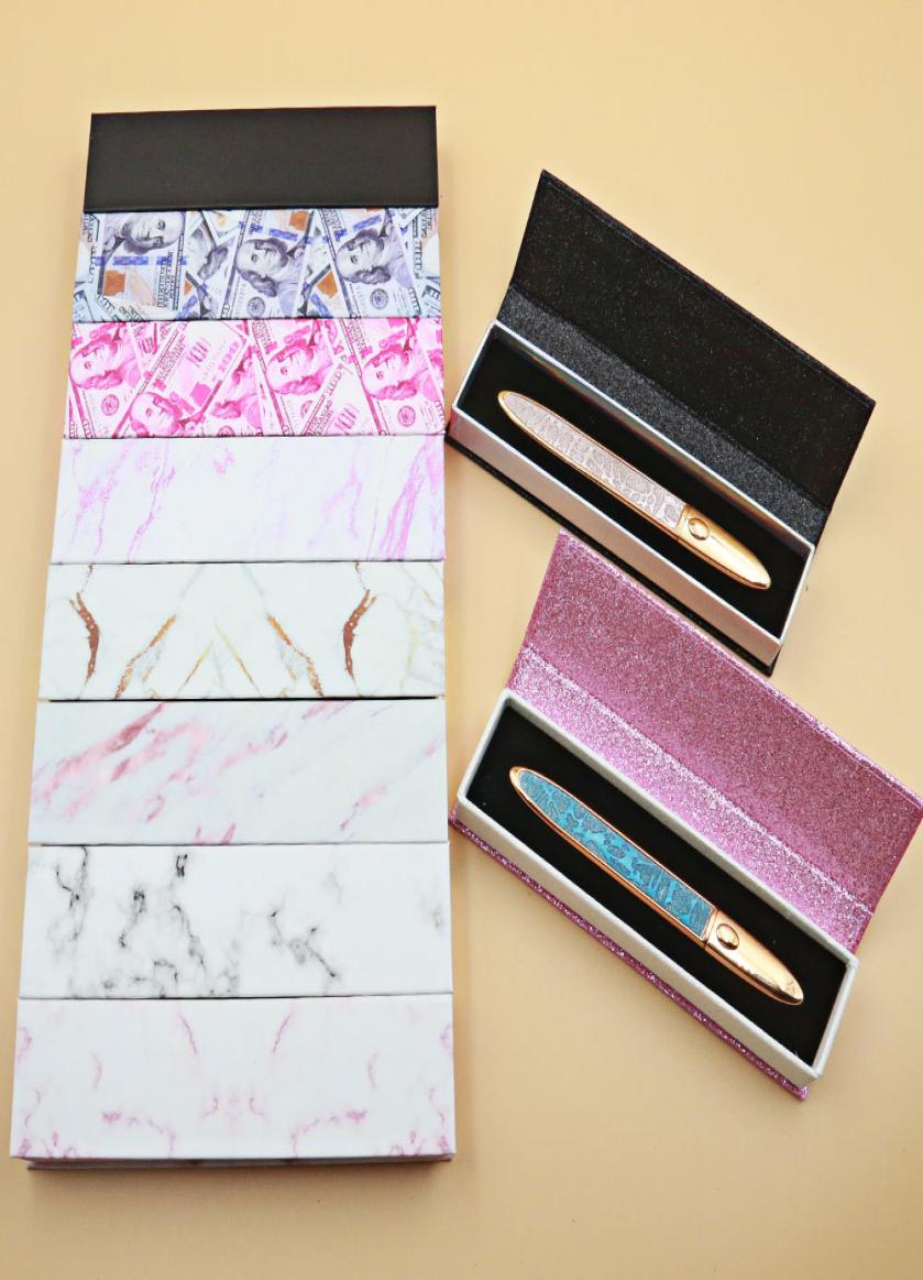 

New Design Adhesive Eyeliner Box SelfAdhesive Eyelash Eyeliners Packaging Box Marble Money Packing Box Gifts Boxes8697131