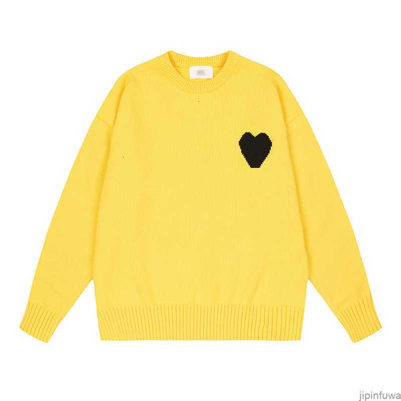 

Designers Amis Paris Hooded Sweater Amies De Coeur Embroidered a Heart Pattern Round Neck Jumper Couple Sweatshirts Pwvz