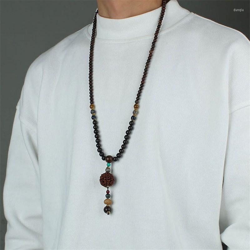 

Pendant Necklaces Beads Vajra Bodhi Rudraksha Seeds Wrist Mala Tibetan Buddhist Prayer Japa Rosary Bracelet Women Men Necklace&bracelet