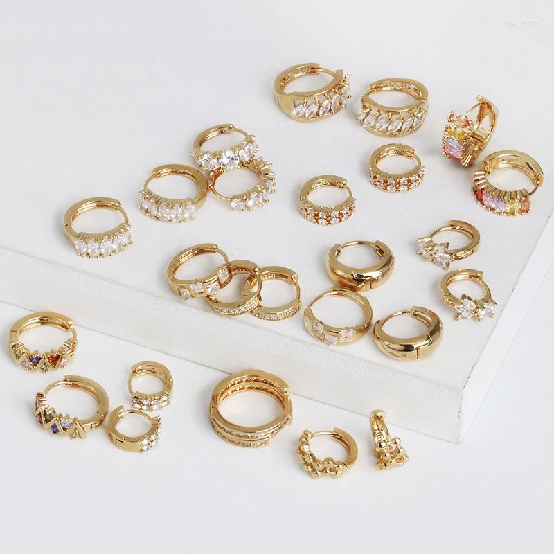 

Hoop Earrings 2023 Arrival Luxury Crystal For Women Fashion Geometric Metal Rhinestone Circle Wedding Bride Jewelry