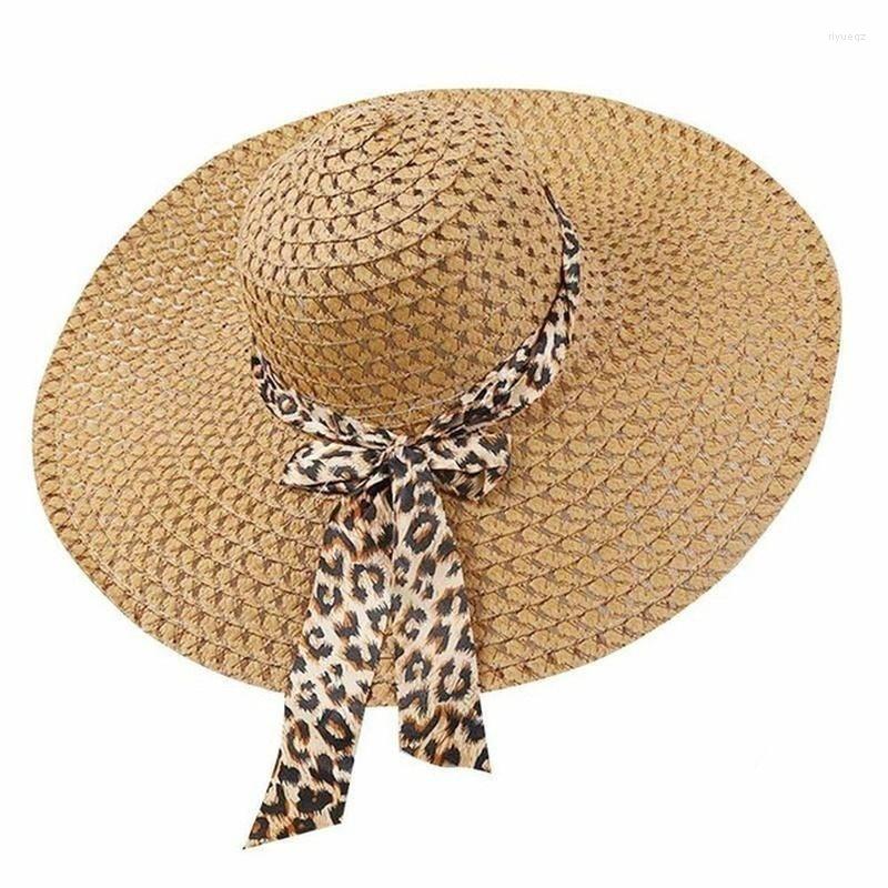 

Wide Brim Hats 2023 Women Summer Hat Straw Cap Beach Floppy Fold Sun For Girls, Kf