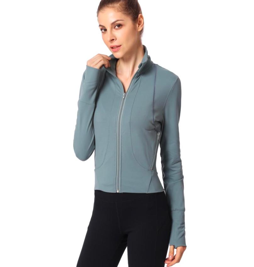 

Women Yoga Jackets Long Sleeve Sweatshirt Ladies Running Sports Zipper Jacket Fitness Gym Outdoor Sports Jacket L18591583389, Fuchsia