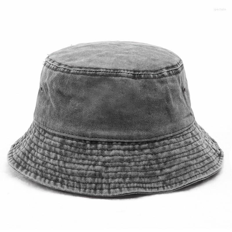 

Berets Women's Denim Bucket Hats Vintage Distressed Summer Sun Protection Hat Woman Outdoor Travel Street, Dark blue