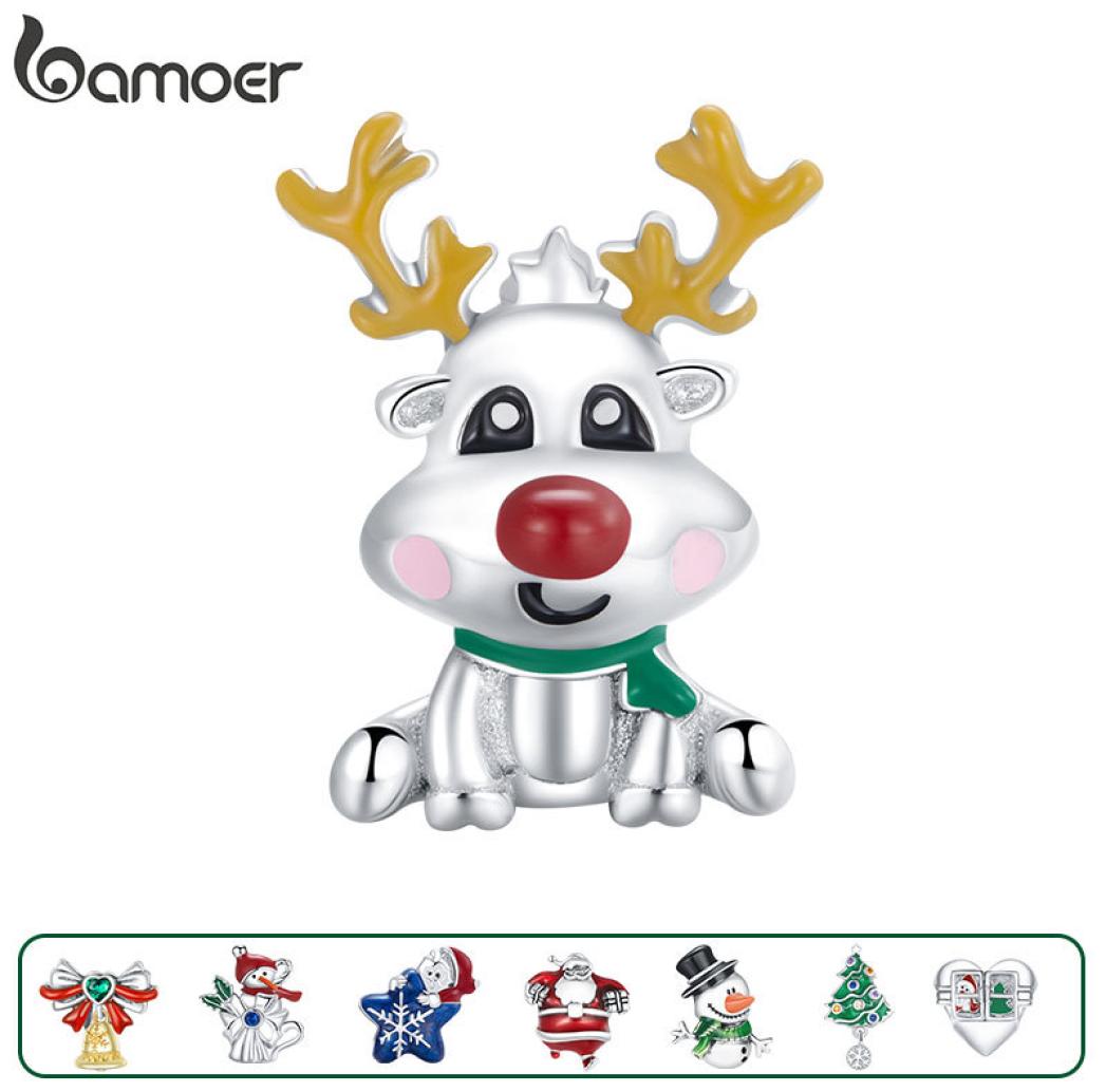 

Cute Reindeer Metal Beads for Women 925 Sterling Plated Silver Charm Jewelry for Bracelet Bangle Christmas Gifts BSC375 2105125835405