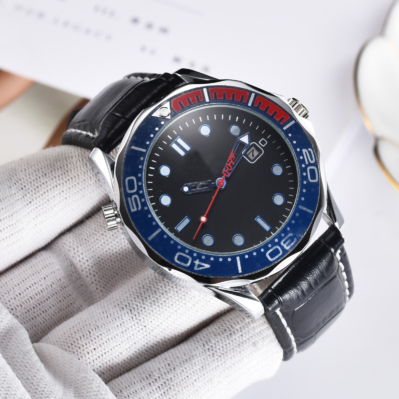 

Omeg Luxury Mens Watches Automatic machinery Watch High Quality Top Brand Designer Clock black leather Belt Men Fashion Accessories Holiday Gifts dd01