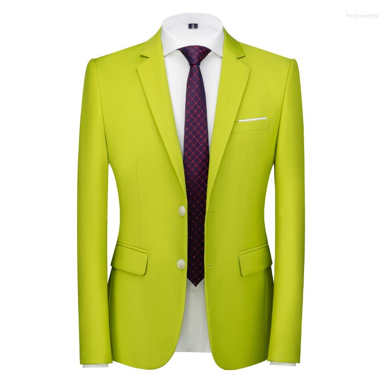 

Men's Suits 16 Colors Blazers Men Slim Fit Business Formal Suit Jacket Gentleman Office Casual Brands Quality Wedding Groom Host Blazer 6XL, Wine red