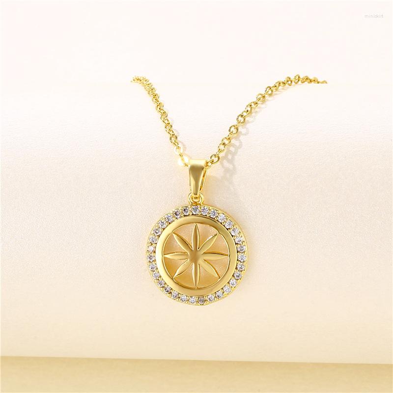 

Pendant Necklaces Hip Hop Style Stainless Steel For Women Gothic Punk Party Accessories Female Clavicle Chain Jewelry Gift