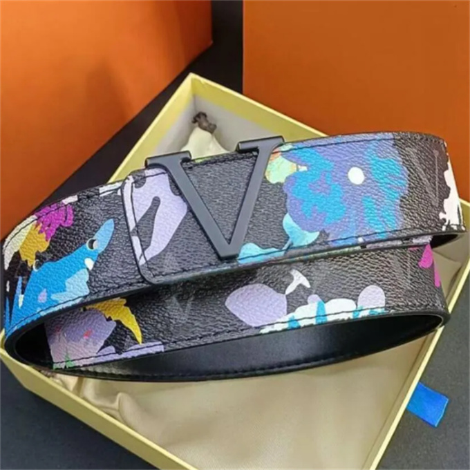 

2023 Belt for Women Fashion buckle genuine leather belt Width 38mm Highly Quality with Box designer Brilliant Colorful Coating men women belts, Black