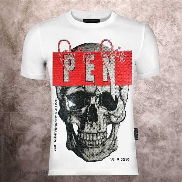 

Phillip Plain Tees Men's T-shirt Summer Fashion Designer Long Sleeve Top Luxury Letter Cotton Clothing Short High Quality 14 NESF, 33 #