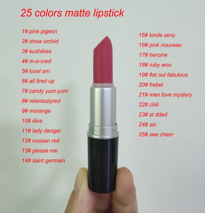 

matte lipstick 25 colors Retro gloss lipsticks 25039 different color longlasting and easy to wear good quality waterproof lips9495529, Mixed color