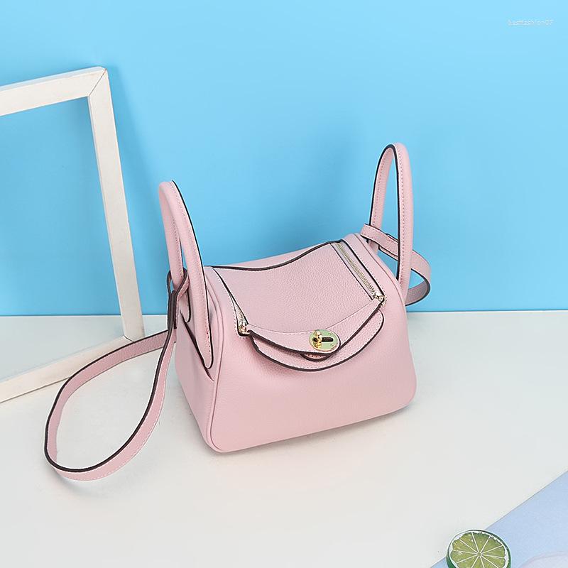 

Evening Bags Mini 20cm Pillow Genuine Leather Handbags Soft Cowhide Crossbody Shoulder Bag Office Ladies Luxury Designer Travel, Black