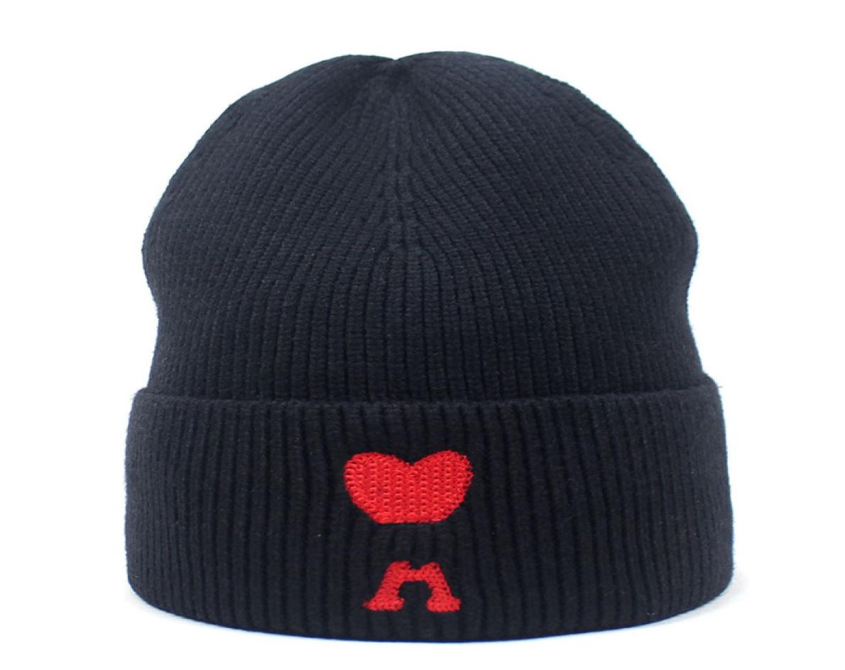 

LDSLYJR 2021 Autumn and winter Acrylic Solid Color love heart Thicken knitted hat warm hat Skullies cap beanie hat for Women 1291820109, Grey