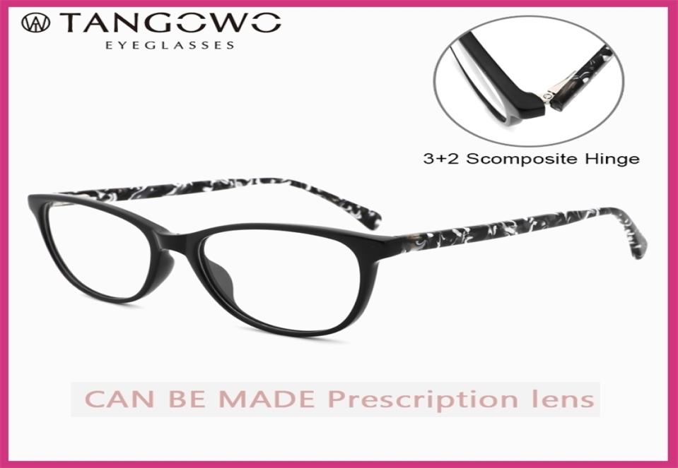 

TANGOWO Acetate Prescription Glasses Women 2020 New Eye Glass for Women Cat Eye Eyeglasses Frame Myopia Optical Eyewear Fashion T25816138